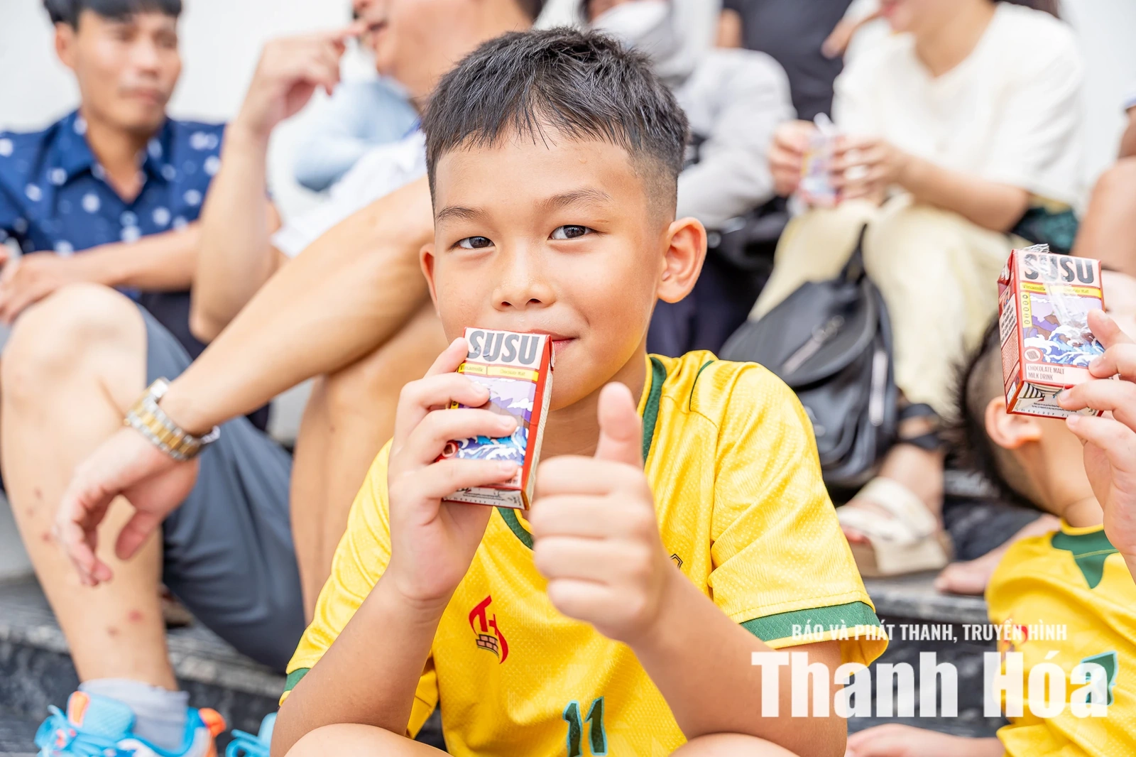 Vinamilk tiếp sức cầu thủ nhí tại Giải Bóng đá Nhi đồng Báo và Phát thanh, truyền hình Thanh Hóa