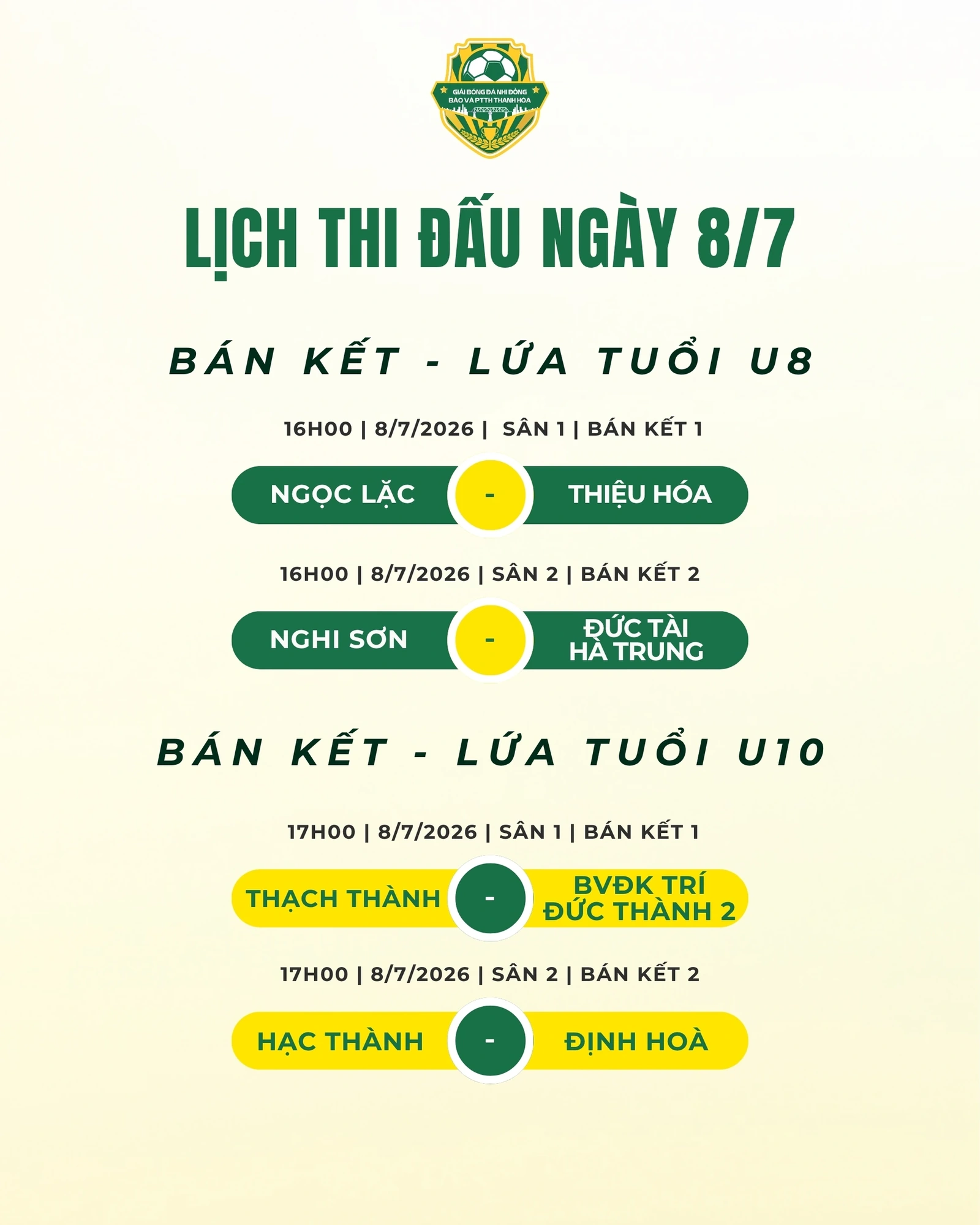 Lịch thi đấu ngày 8/7: Chờ những tấm vé vào chung kết