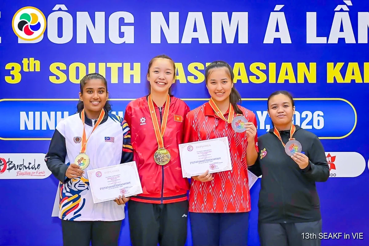 Karate Thanh Hóa toả sáng tại Giải vô địch Đông Nam Á 2026