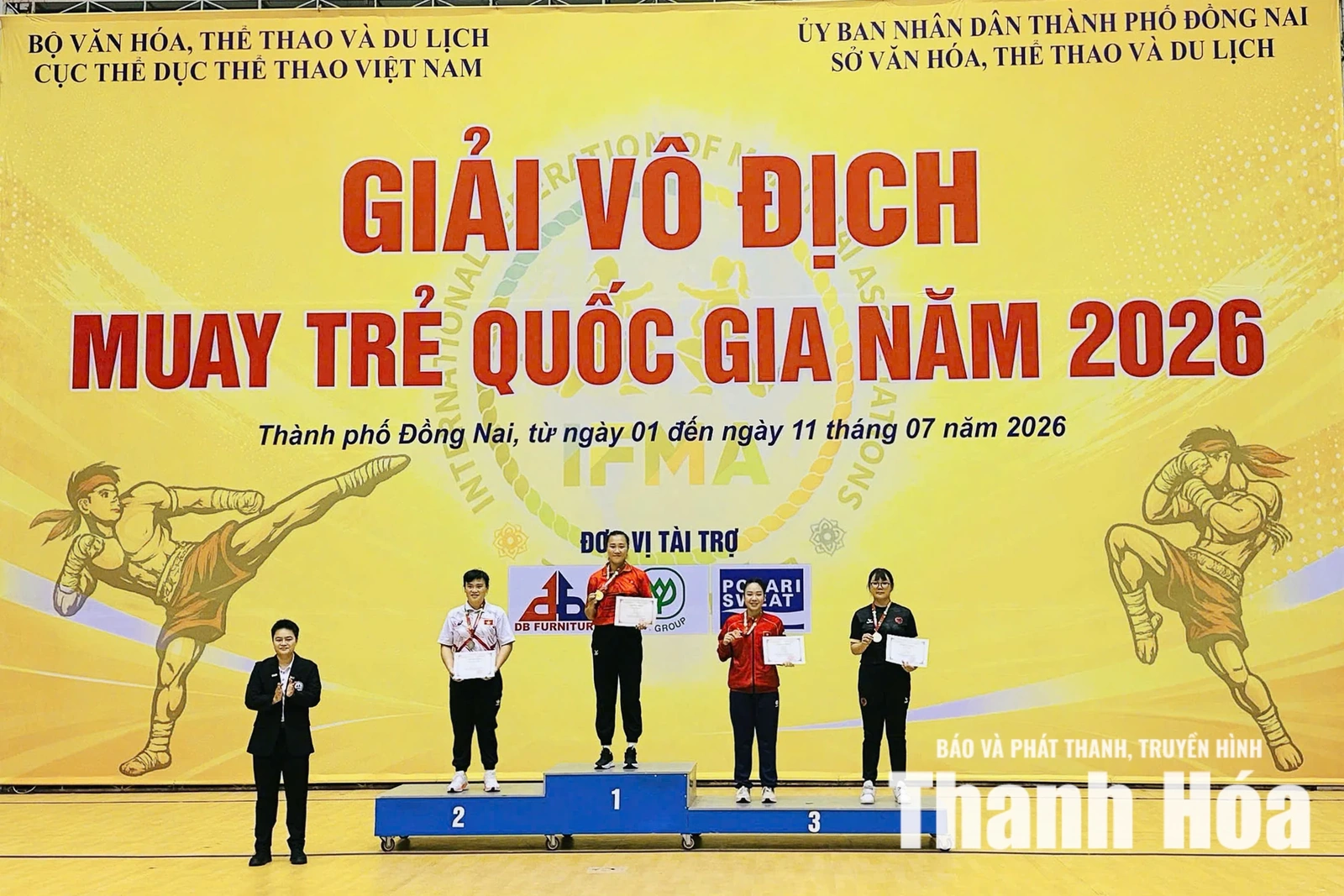 Muay Thanh Hóa xếp thứ ba toàn đoàn lứa tuổi 14-16 tại Giải vô địch Muay trẻ quốc gia năm 2026