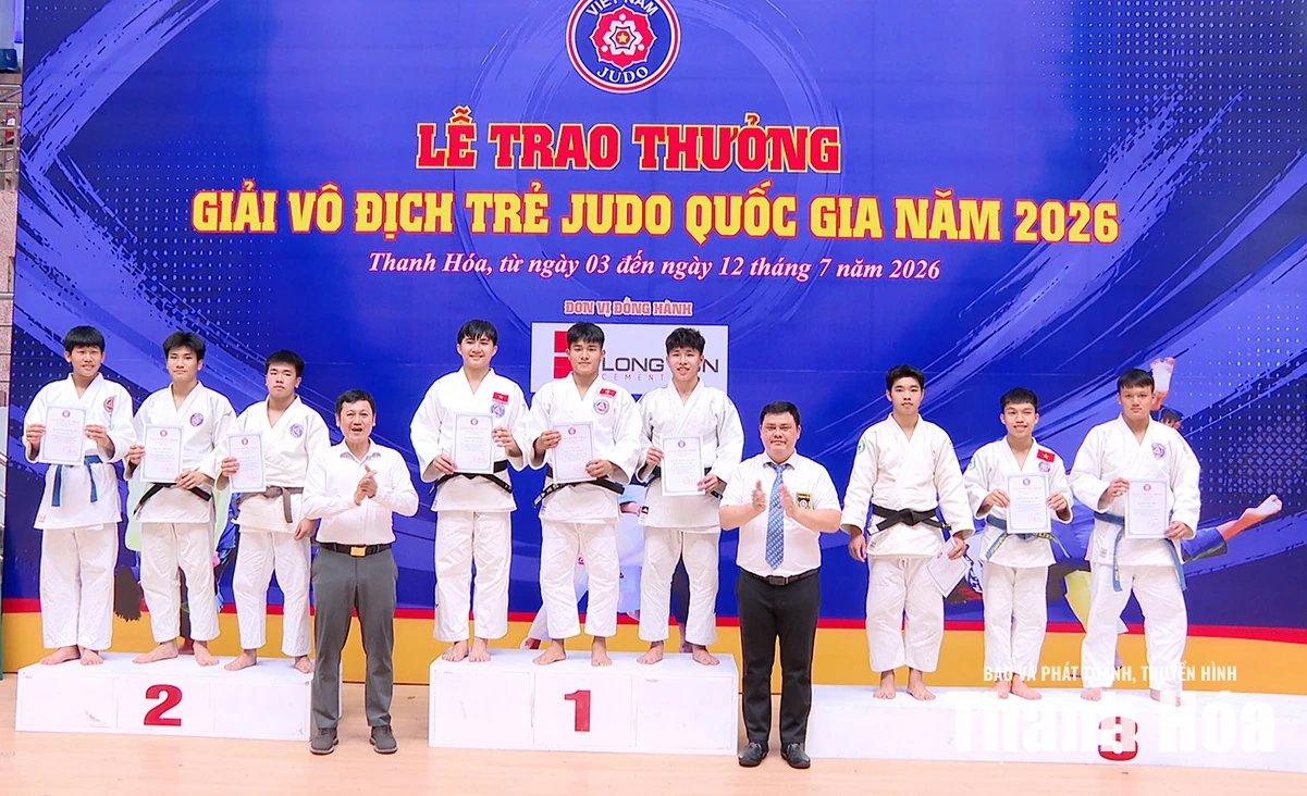 Thanh Hoá xếp nhì toàn đoàn tại Giải Vô địch trẻ Judo quốc gia năm 2026