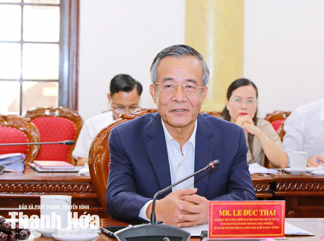 Bí thư Tỉnh ủy Lê Đức Thái tiếp và làm việc với Tổng Giám đốc Công ty TNHH Idemitsu Việt Nam