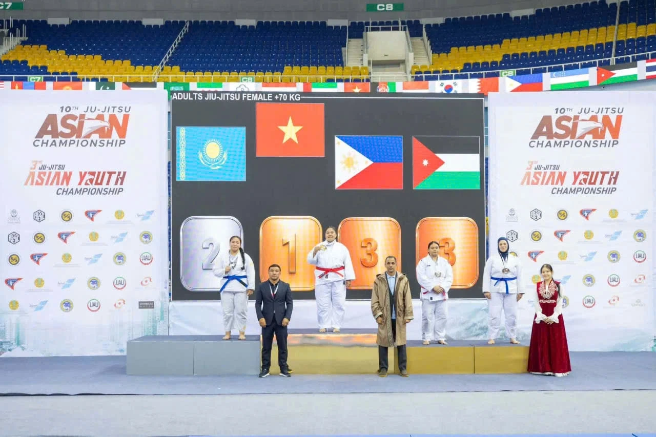 Võ sỹ xứ Thanh góp công lớn giúp Jujitsu Việt Nam xếp hạng nhì châu Á