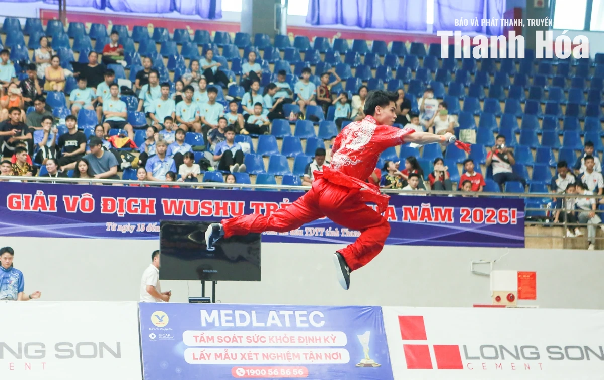 Khởi tranh Giải vô địch Wushu trẻ quốc gia tại Thanh Hóa