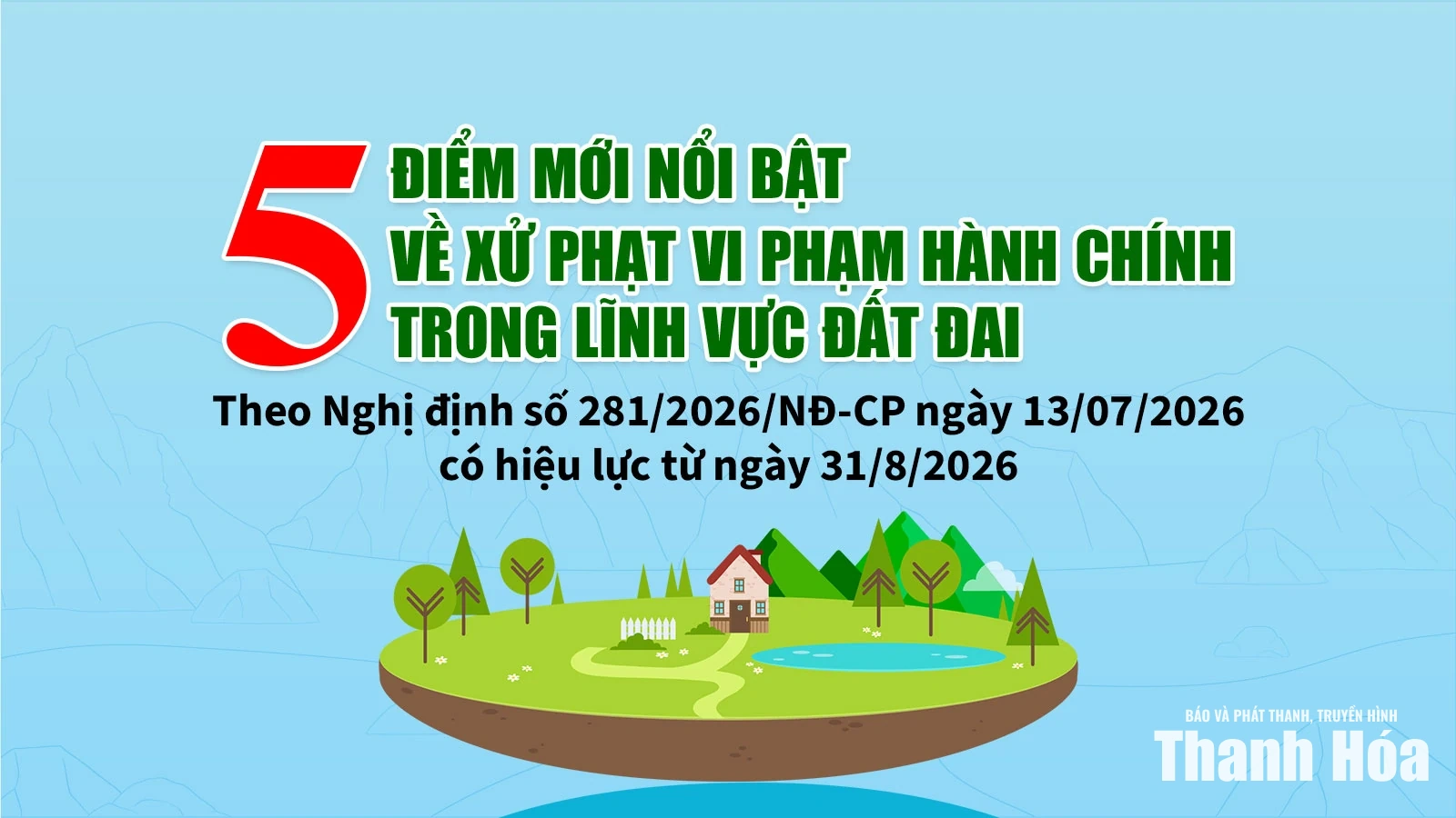 5 điểm mới nổi bật về xử phạt vi phạm hành chính trong lĩnh vực đất đai
