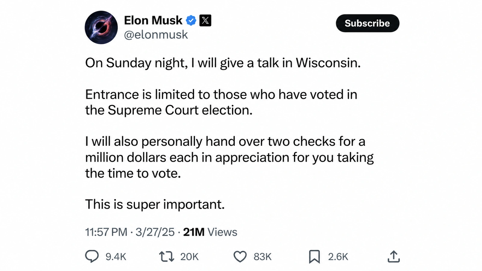 Tỷ phú Elon Musk có nguy cơ bị truy tố vì nghi vi phạm luật bầu cử