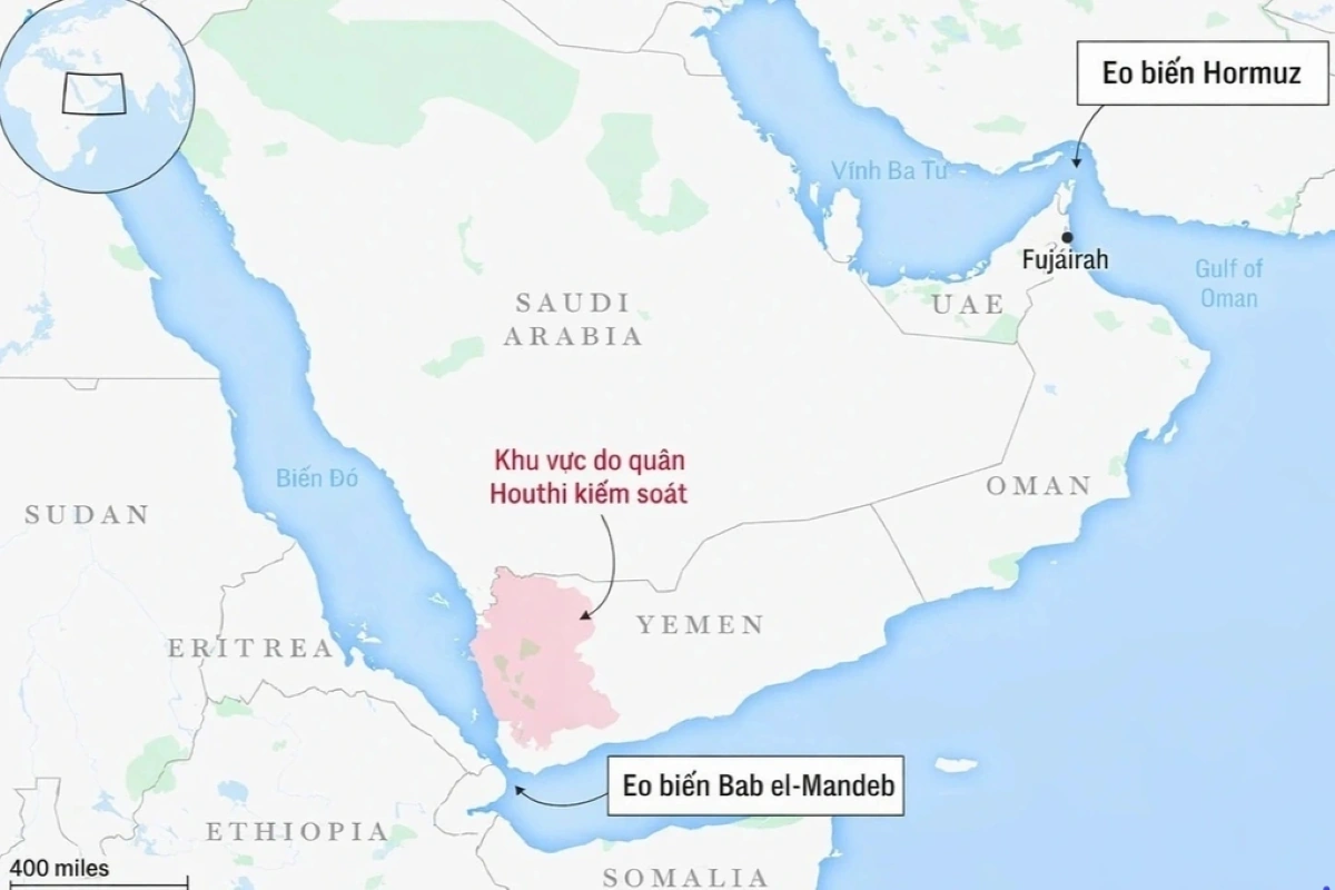 Sau Hormuz, Iran chuyển hướng sang Biển Đỏ như một điểm gây áp lực mới.