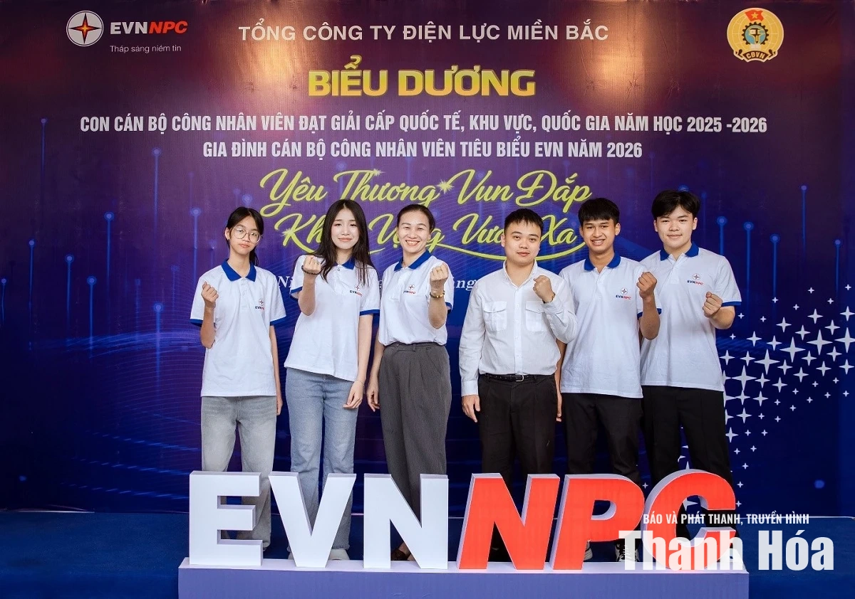 Ngành điện biểu dương học sinh xuất sắc và tôn vinh gia đình tiêu biểu cấp EVN năm 2026