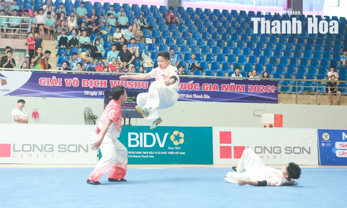 Thanh Hóa giành Giải ba toàn đoàn Giải Vô địch Wushu trẻ quốc gia