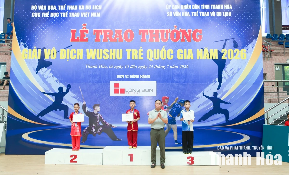Thanh Hóa giành Giải ba toàn đoàn Giải Vô địch Wushu trẻ quốc gia