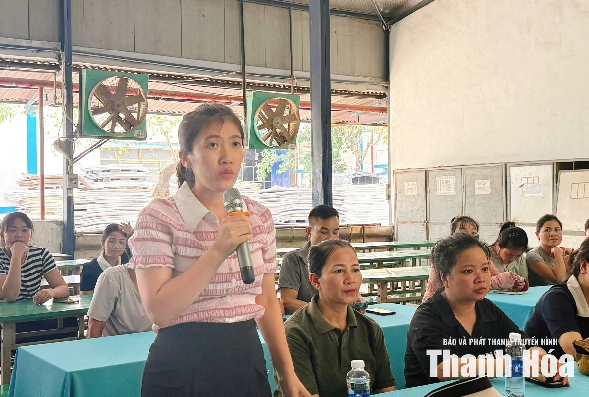 Công đoàn phường Quảng Phú lắng nghe, đối thoại với đoàn viên, người lao động