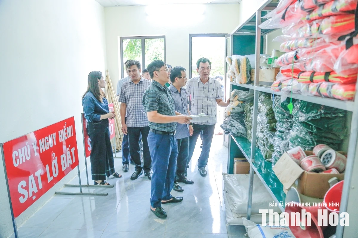 Đôn đốc công tác chuẩn bị ứng phó thiên tai tại các xã miền núi