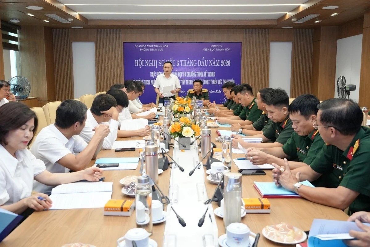 Phát huy hiệu quả Quy chế phối hợp giữa Công ty Điện lực Thanh Hóa và Bộ Chỉ huy Quân sự tỉnh&nbsp;