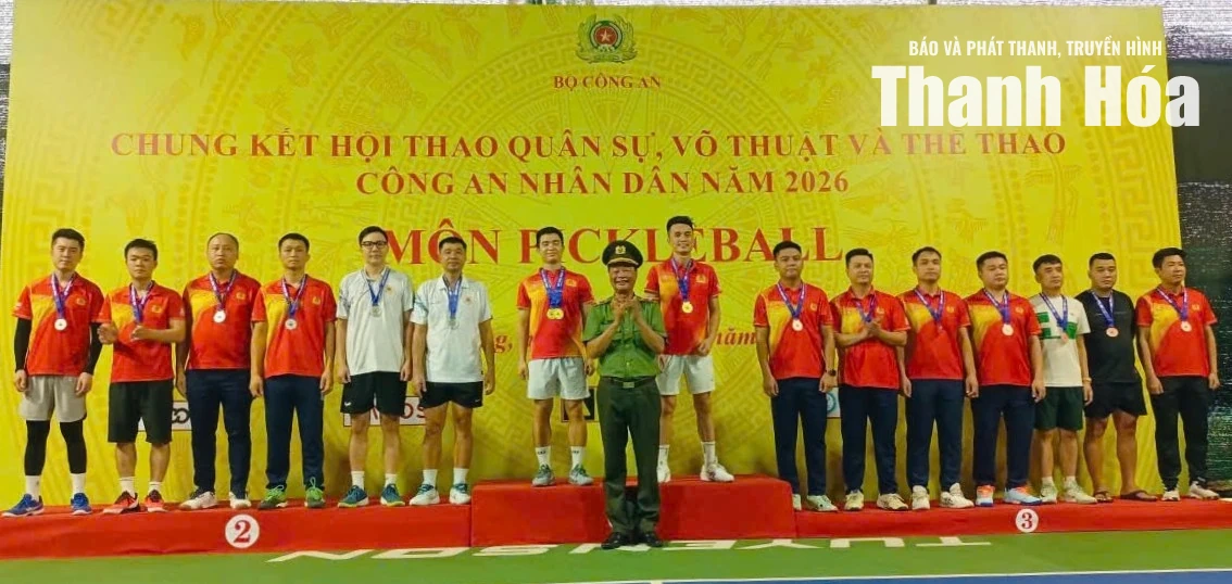 Công an tỉnh Thanh Hóa đạt thành tích cao tại Vòng chung kết Hội thao CAND năm 2026