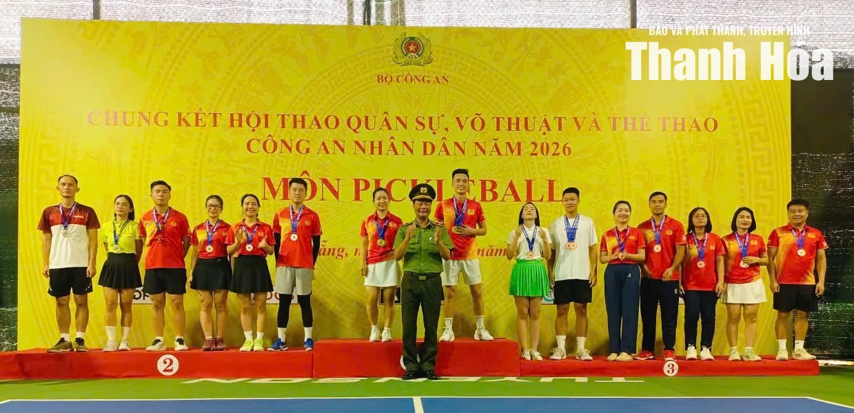 Công an tỉnh Thanh Hóa đạt thành tích cao tại Vòng chung kết Hội thao CAND năm 2026