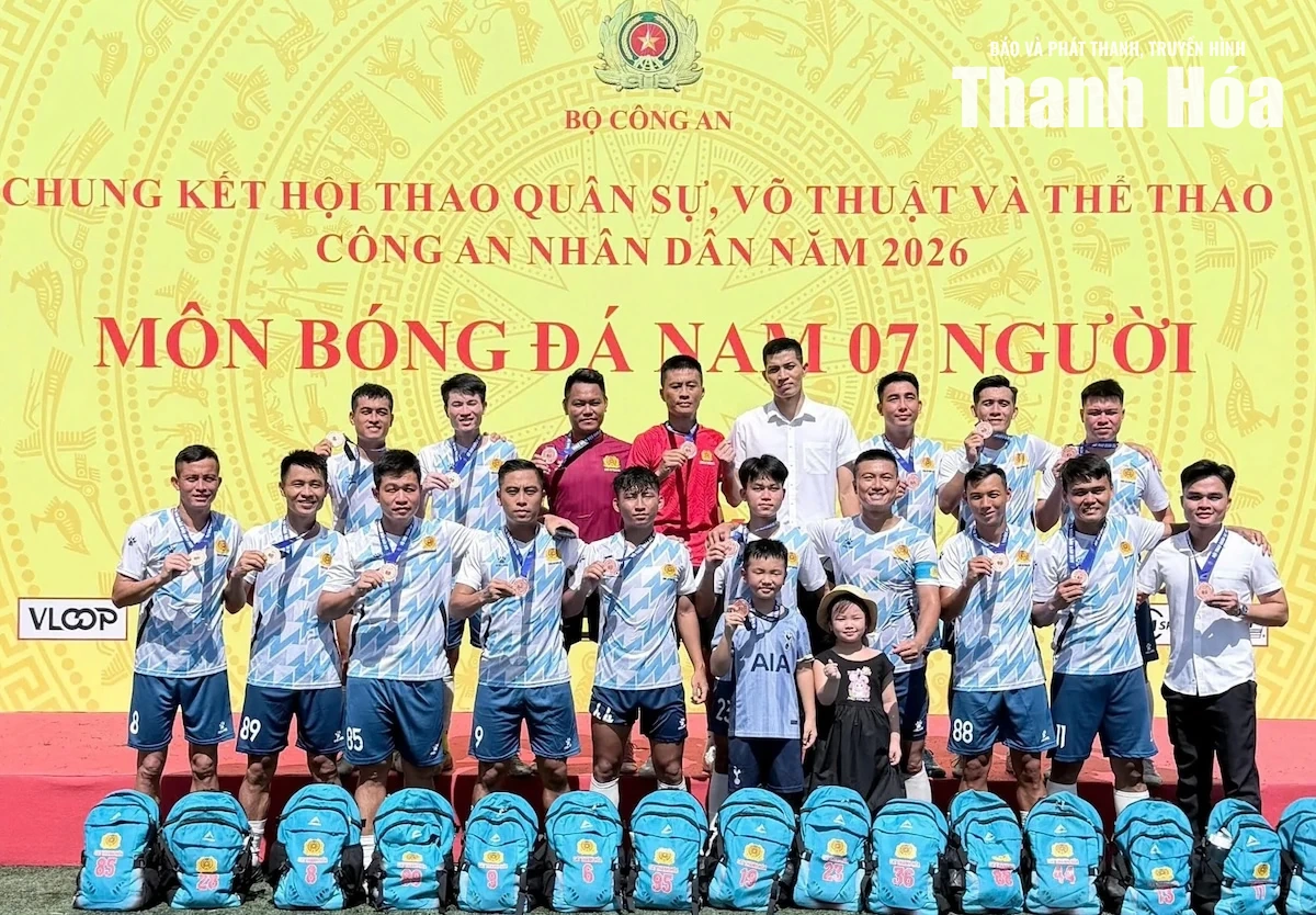 Công an tỉnh Thanh Hóa đạt thành tích cao tại Vòng chung kết Hội thao CAND năm 2026
