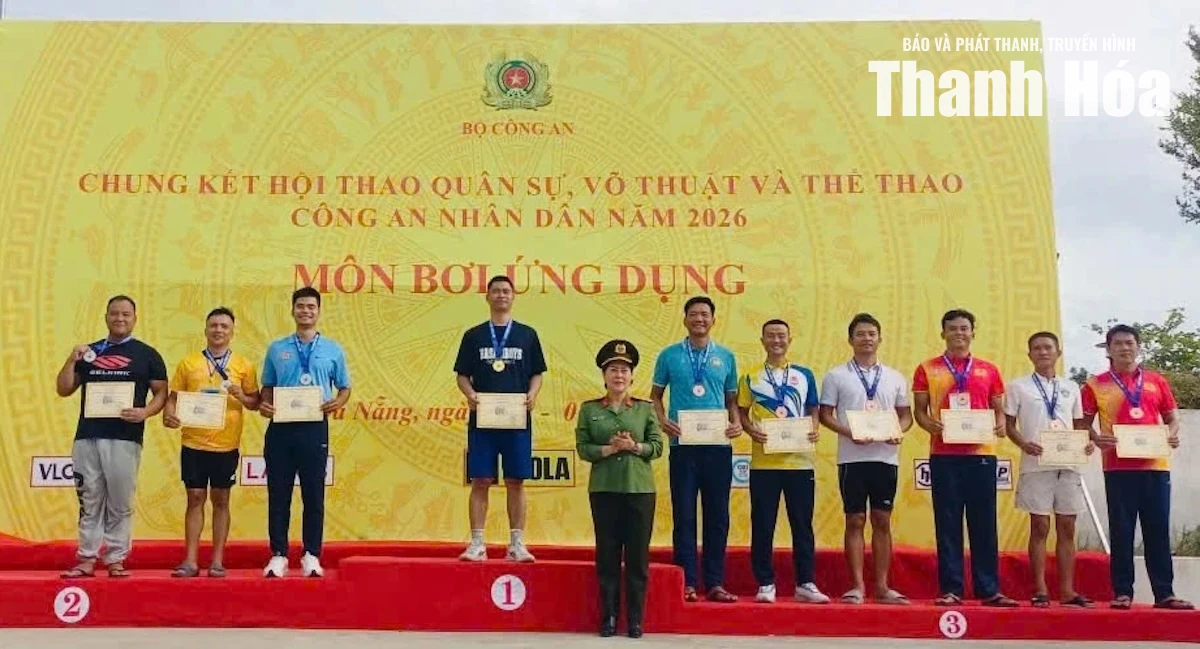 Công an tỉnh Thanh Hóa đạt thành tích cao tại Vòng chung kết Hội thao CAND năm 2026