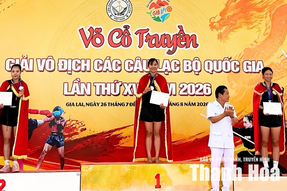 Võ sỹ xứ Thanh lần thứ 5 liên tiếp giành HCV tại Giải Vô địch các CLB Võ cổ truyền quốc gia
