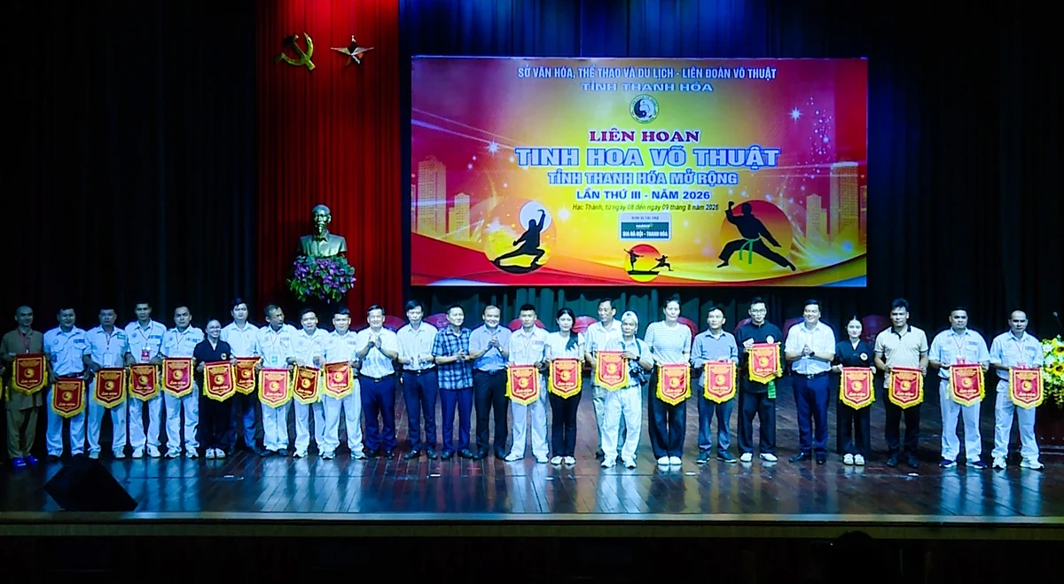 Hơn 300 VĐV tranh tài tại Liên hoan Tinh hoa võ thuật tỉnh Thanh Hóa mở rộng năm 2026