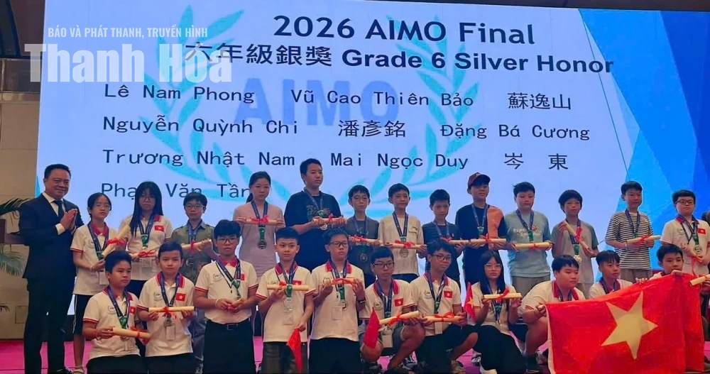 Cậu học trò xứ Thanh vượt bệnh giành Huy chương Bạc AIMO 2026