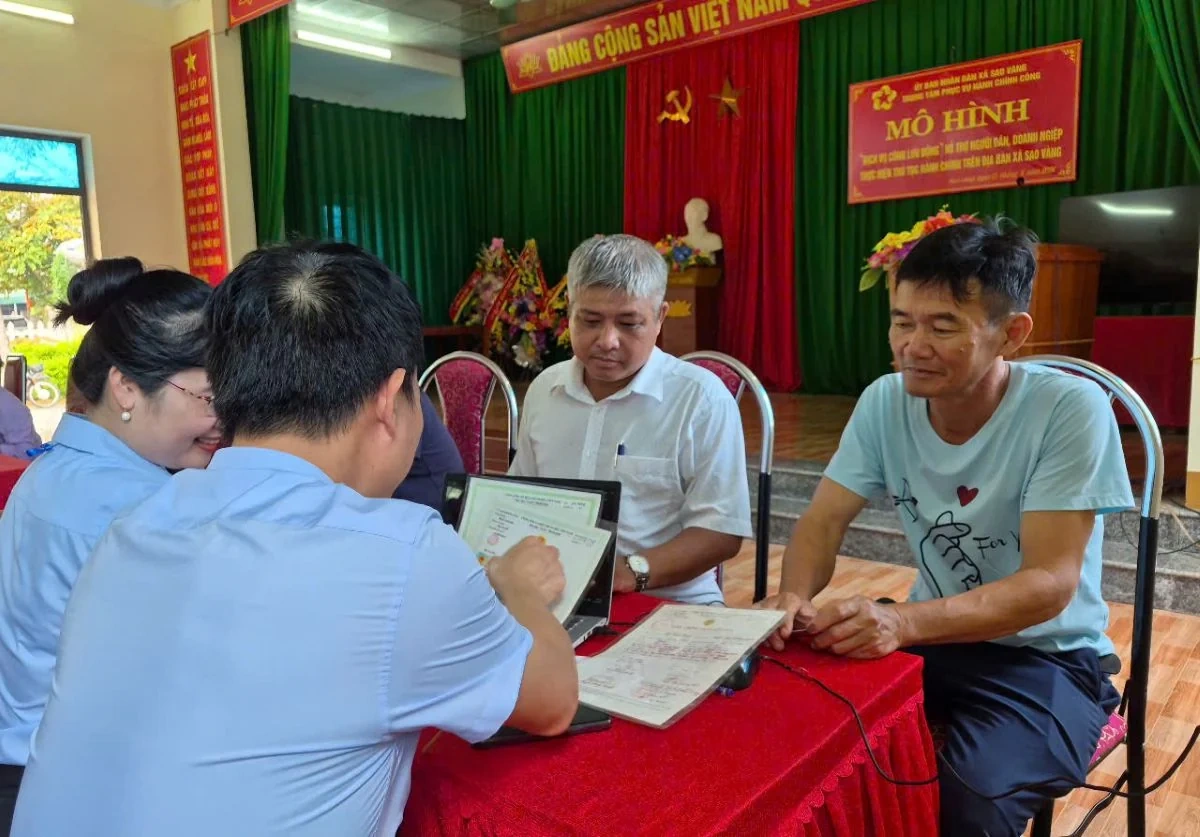 Đưa “Dịch vụ công lưu động” về thôn