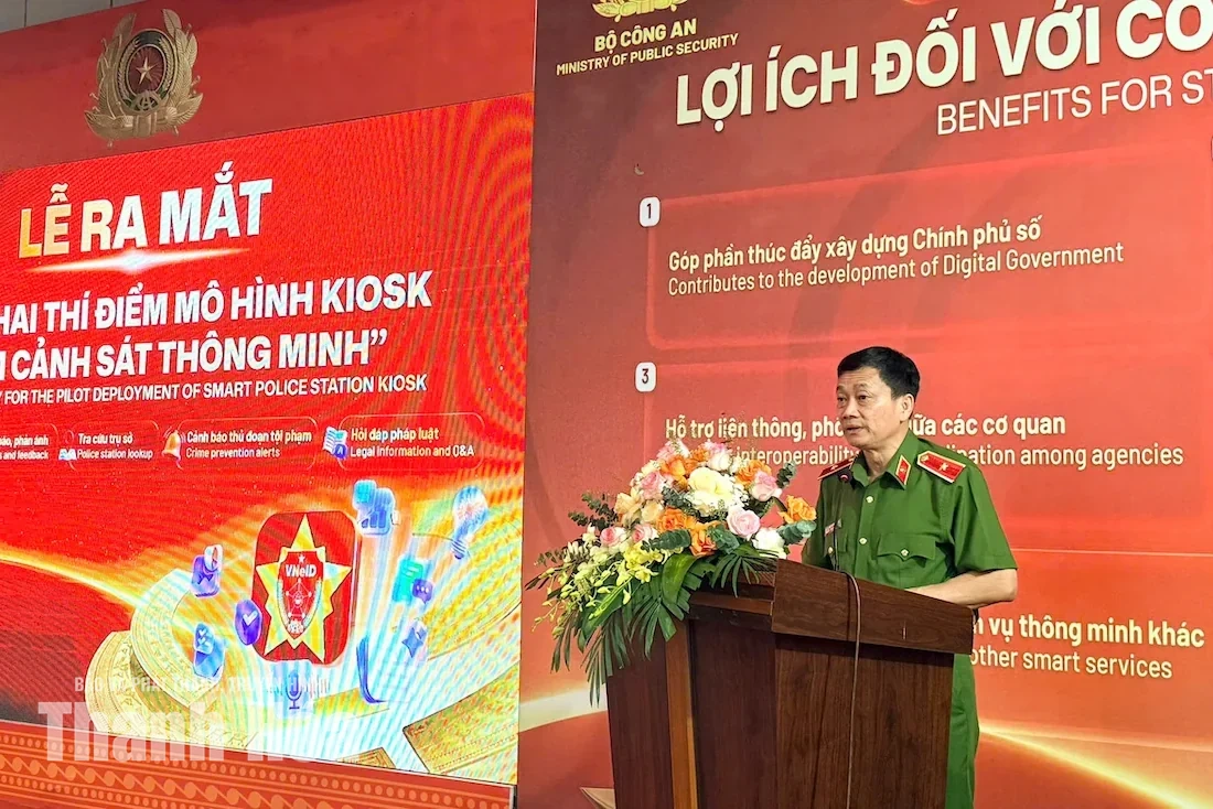 Ra mắt và vận hành thí điểm Kiosk “Trạm Cảnh sát thông minh” tại Thanh Hóa
