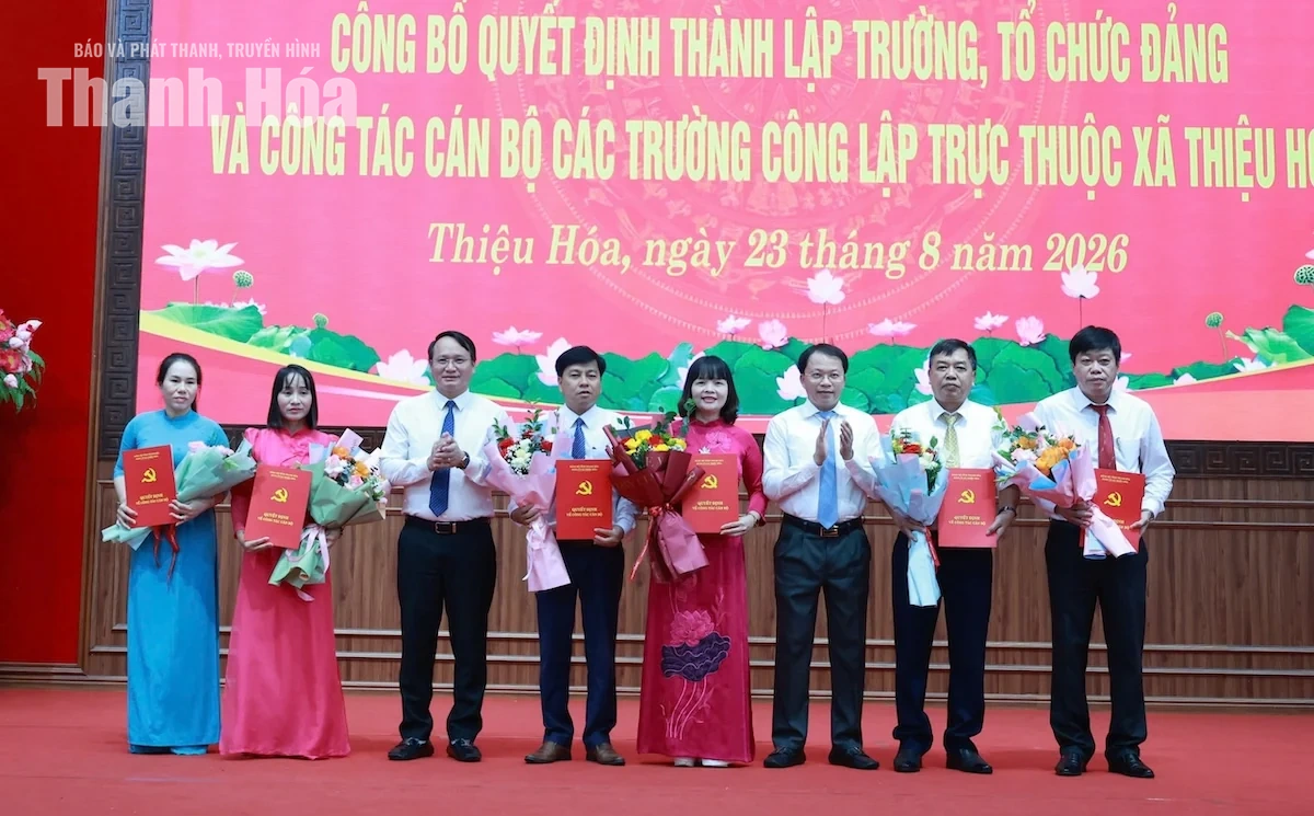 Xã Thiệu Hoá triển khai nhiệm vụ năm học 2026-2027