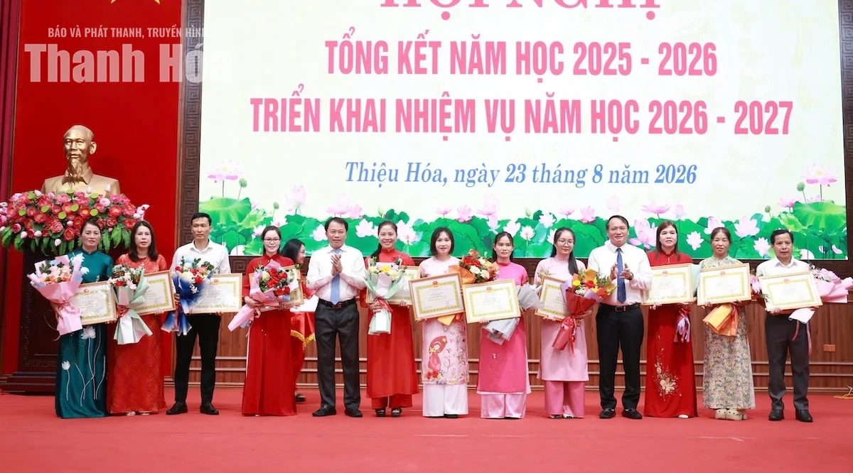 Xã Thiệu Hoá triển khai nhiệm vụ năm học 2026-2027