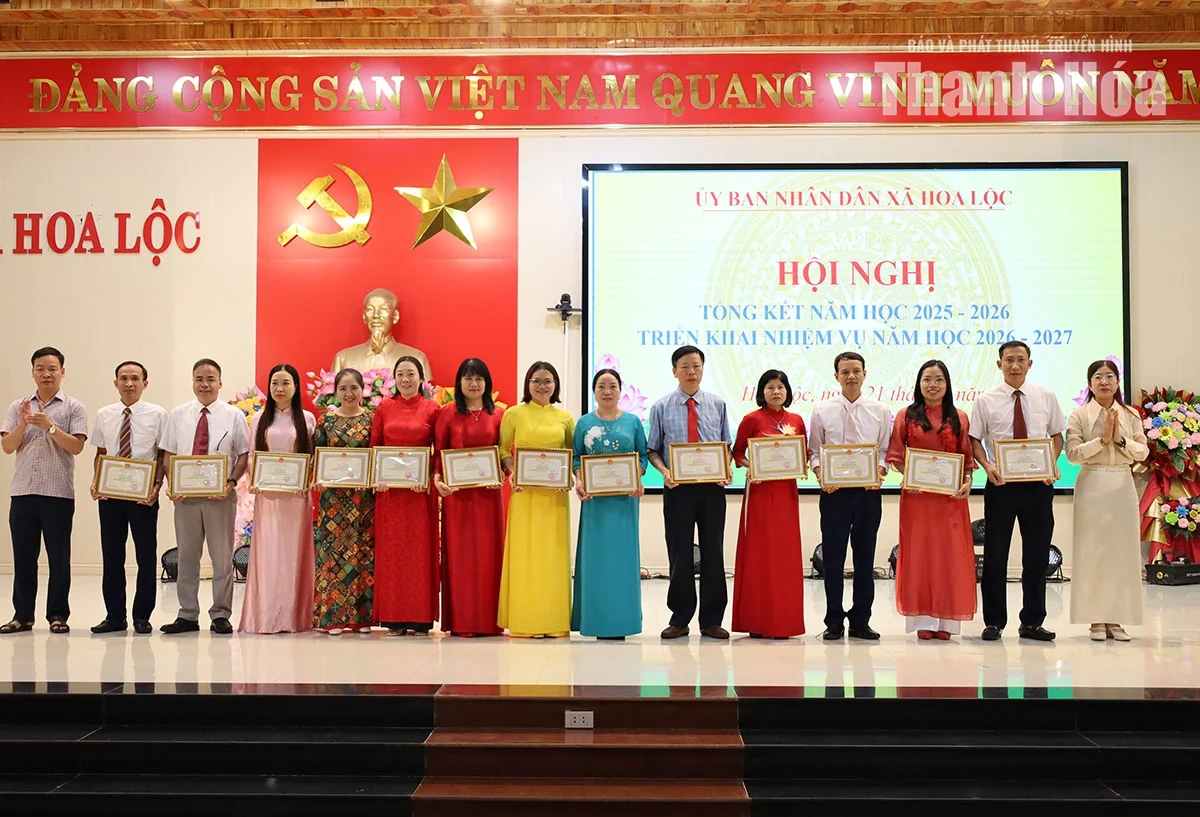 Xã Hoa Lộc có 100% trường học đạt chuẩn quốc gia