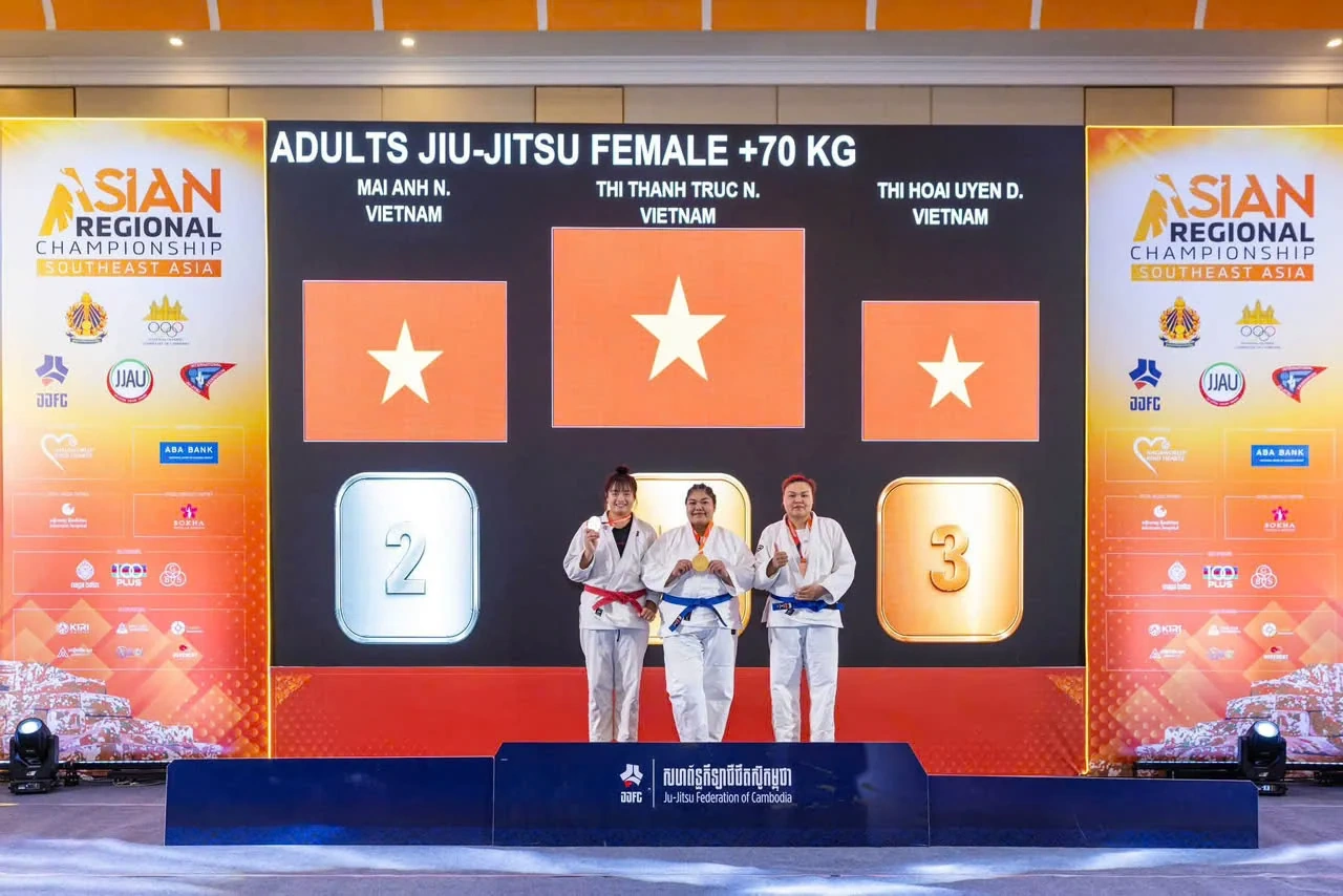 VĐV Thanh Hóa toả sáng giúp Jujitsu Việt Nam Nhất toàn đoàn Giải vô địch Đông Nam Á 2026
