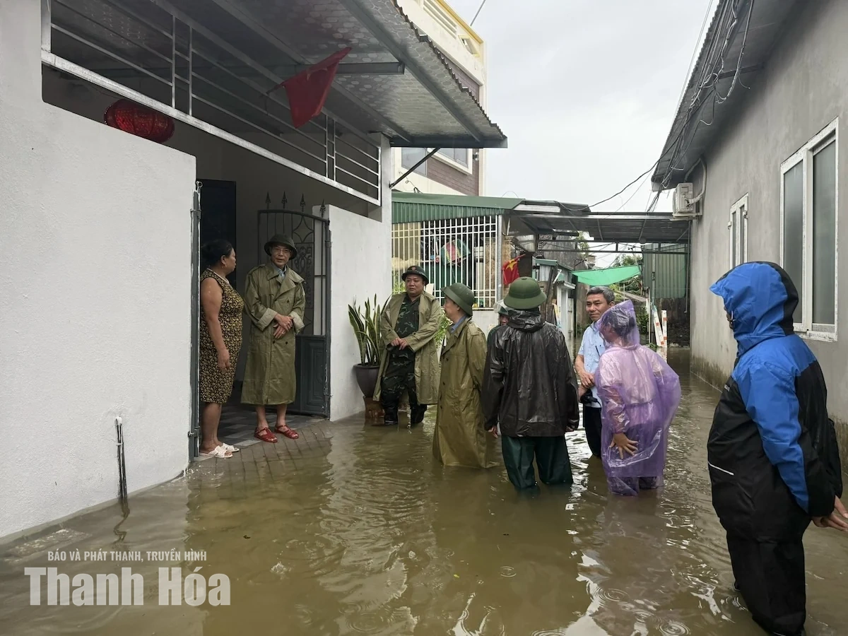 Phó Chủ tịch UBND tỉnh Đầu Thanh Tùng kiểm tra, chỉ đạo công tác ứng phó với mưa bão