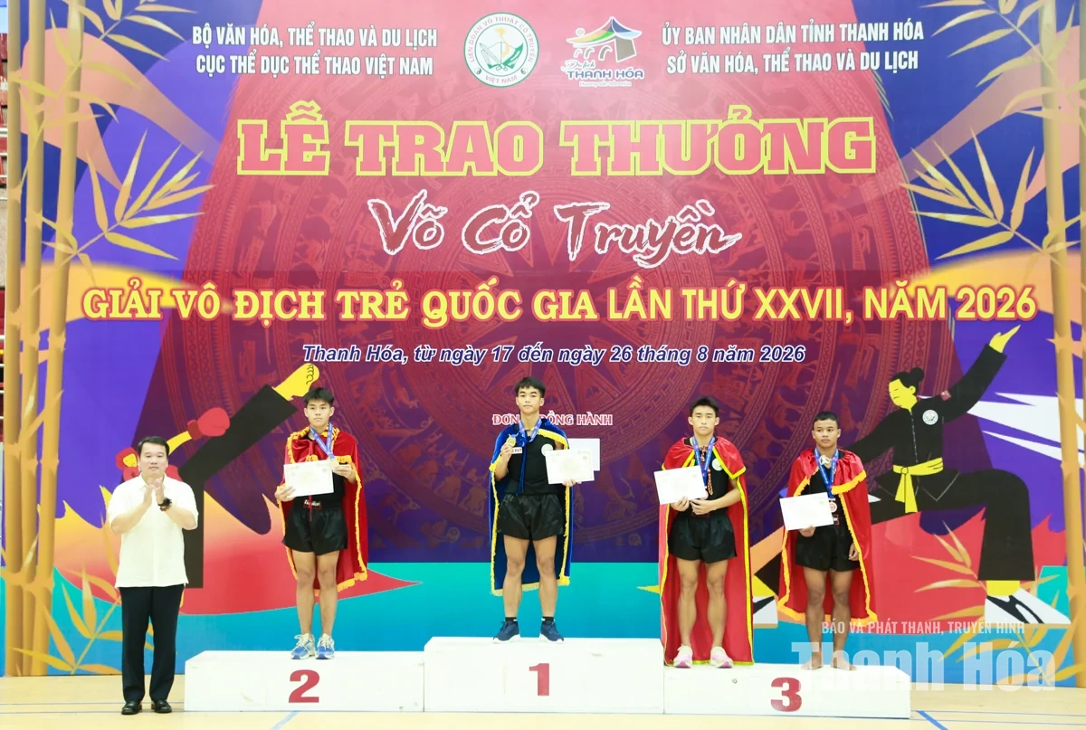 Thanh Hóa nhất toàn đoàn nội dung đối kháng tại Giải vô địch trẻ Võ cổ truyền quốc gia