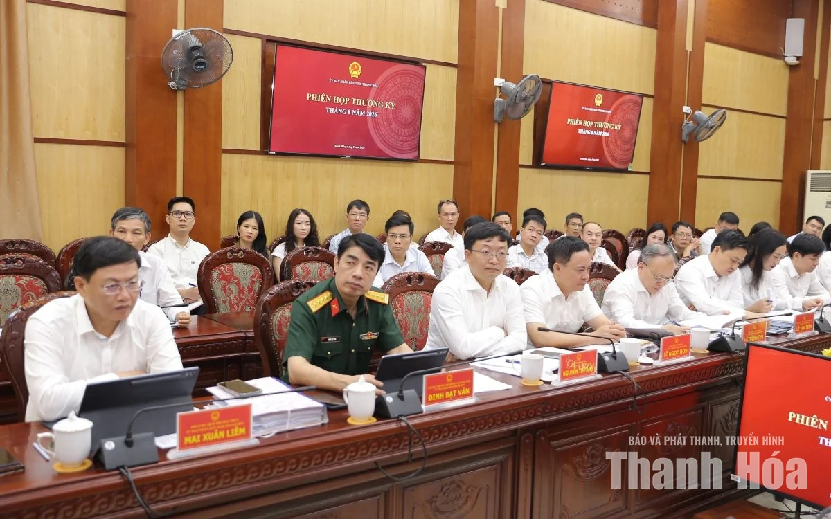UBND tỉnh đánh giá tình hình kinh tế - xã hội tháng 8, nhiệm vụ trọng tâm tháng 9/2026