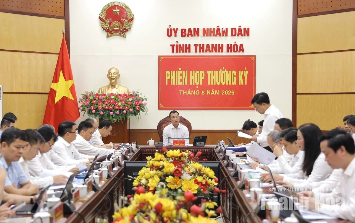 UBND tỉnh đánh giá tình hình kinh tế - xã hội tháng 8, nhiệm vụ trọng tâm tháng 9/2026