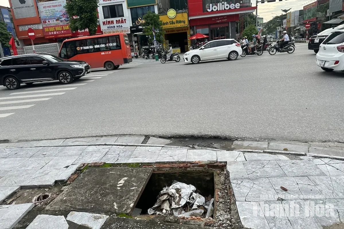 Trật tự, mỹ quan đô thị - Những “cái gai trong mắt”: Hố ga, miệng cống không nắp đậy