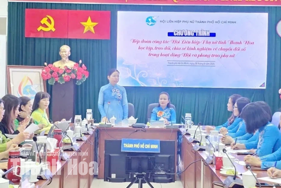 Hội LHPN tỉnh Thanh Hóa học tập kinh nghiệm chuyển đổi số tại TP Hồ Chí Minh