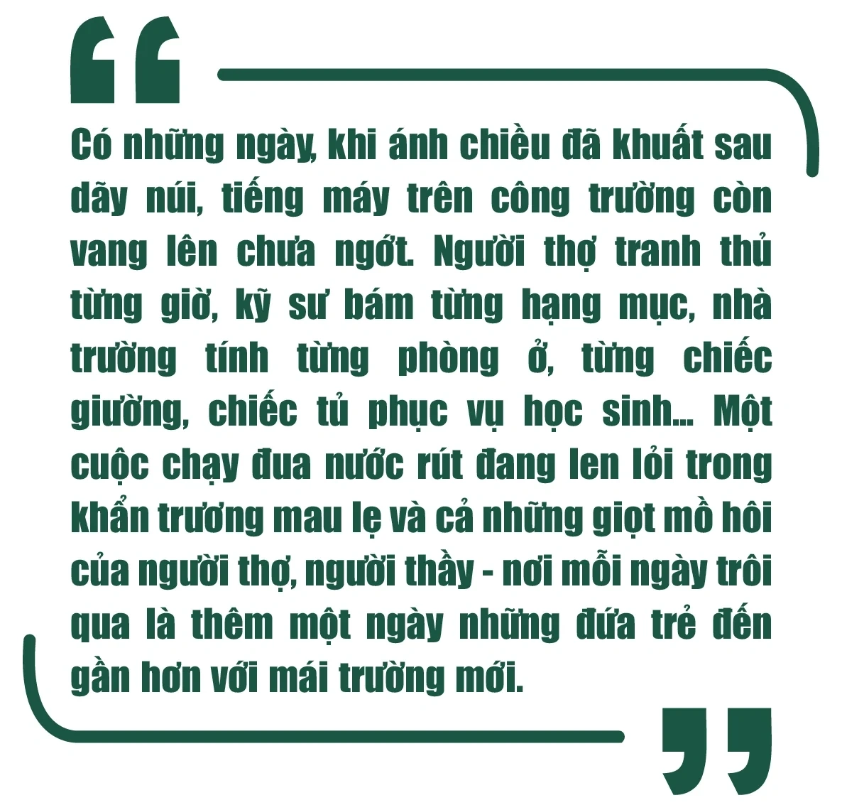 [E-Magazine] Trên những công trường gọi năm học mới - Kỳ 2: Đếm ngược trên những công trường vùng biên