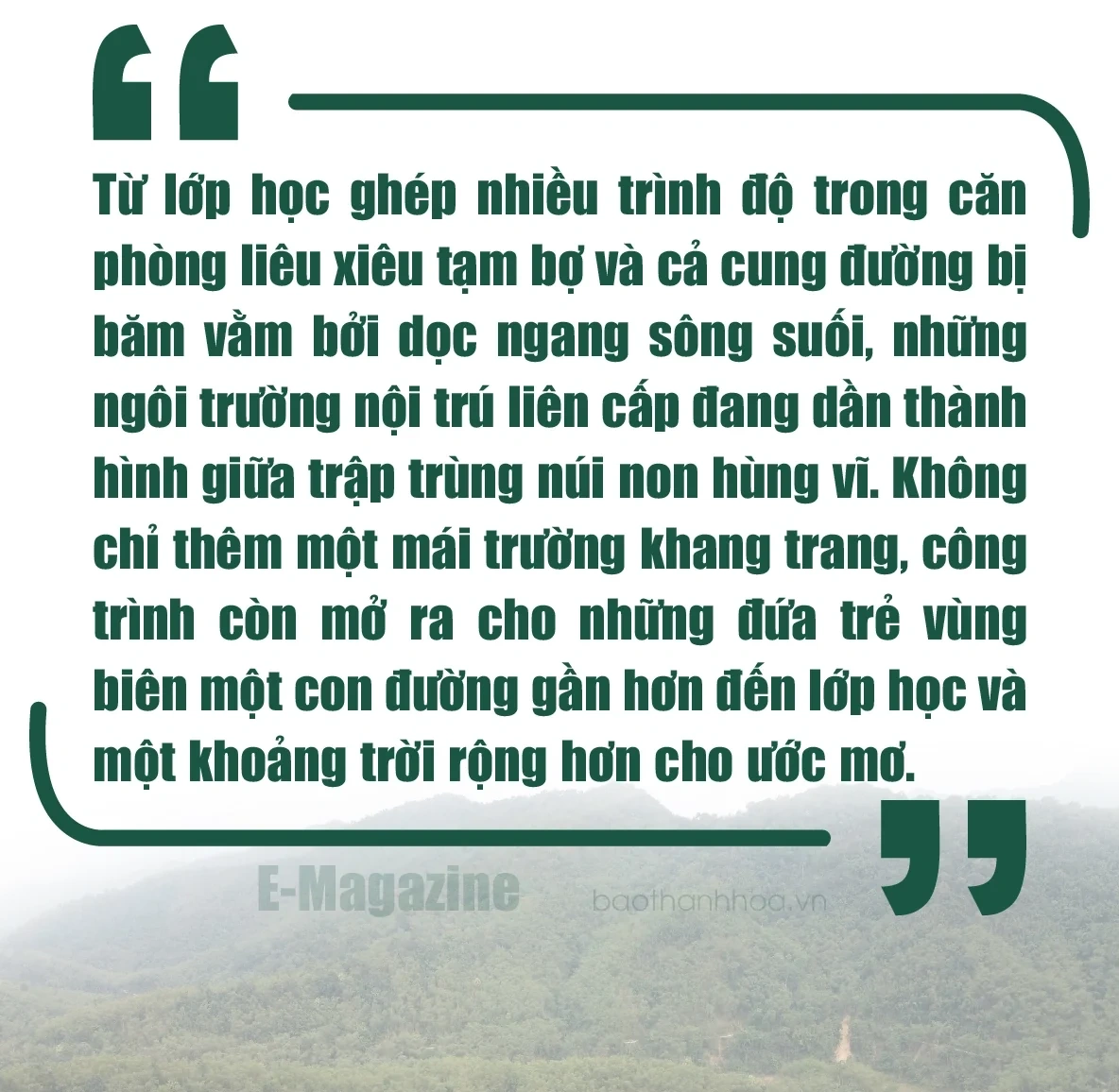 [E-Magazine] Trên những công trường gọi năm học mới - Kỳ 1: Mở lối tương lai