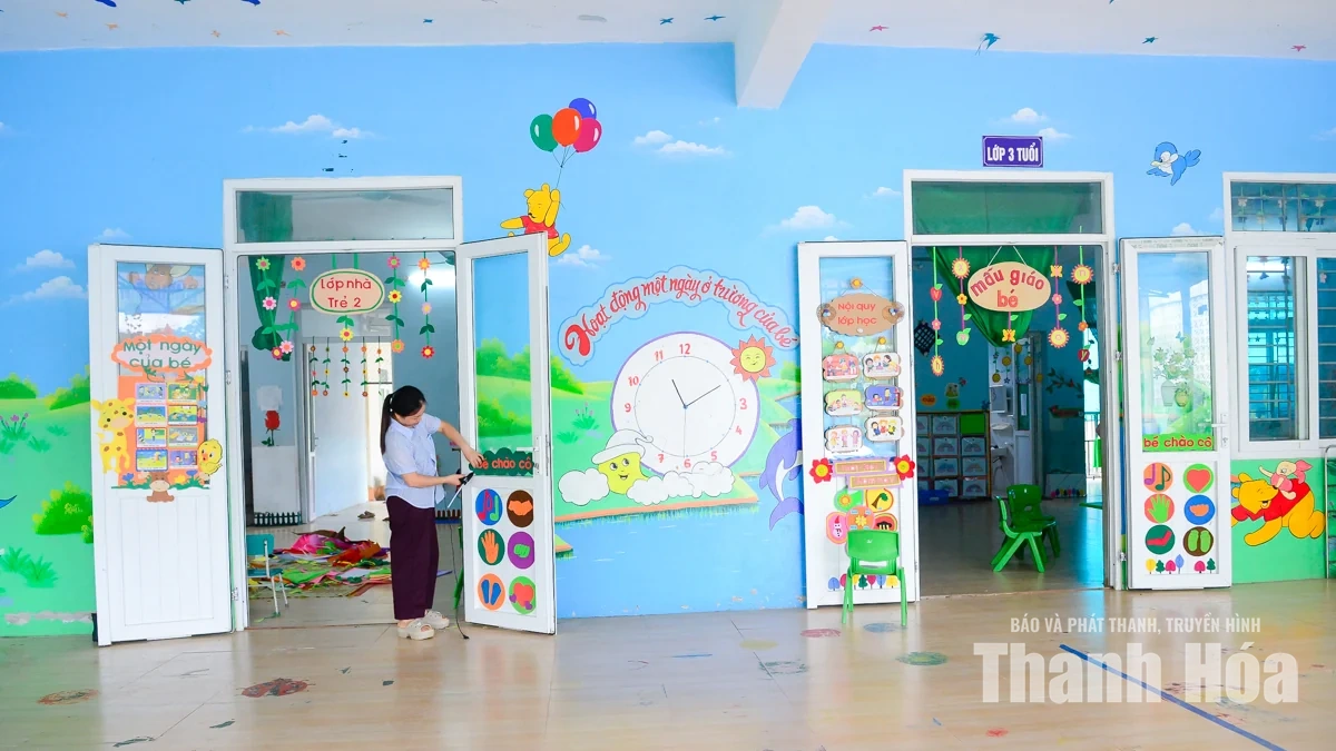 Thầy cô xã vùng cao Nam Xuân sẵn sàng đón học sinh khai giảng năm học mới
