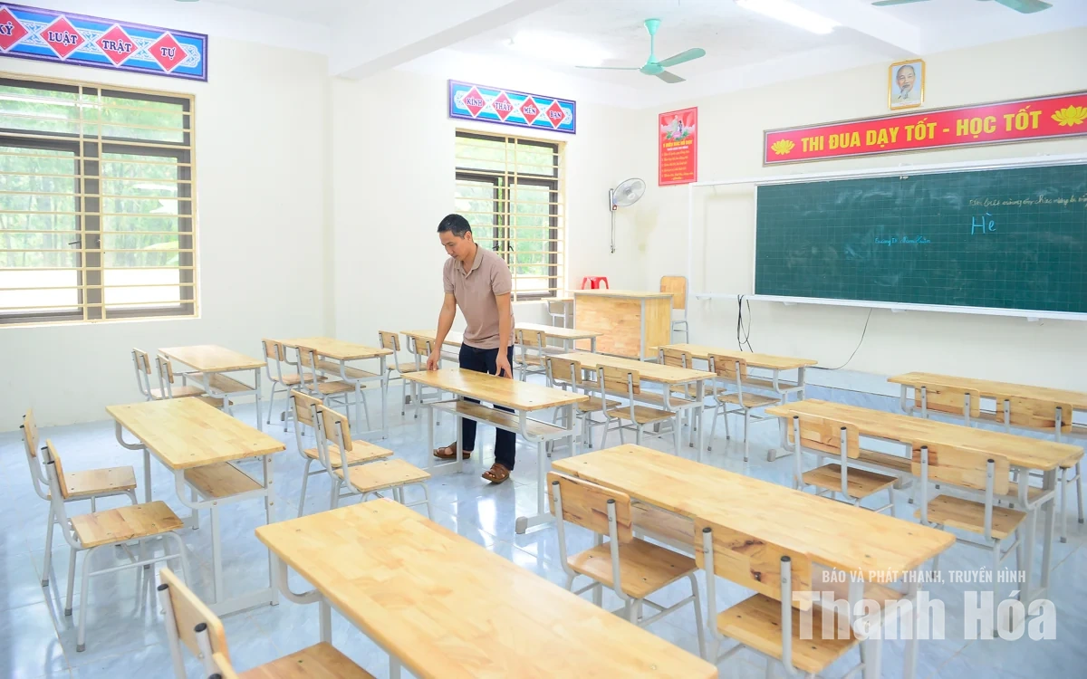 Thầy cô xã vùng cao Nam Xuân sẵn sàng đón học sinh khai giảng năm học mới