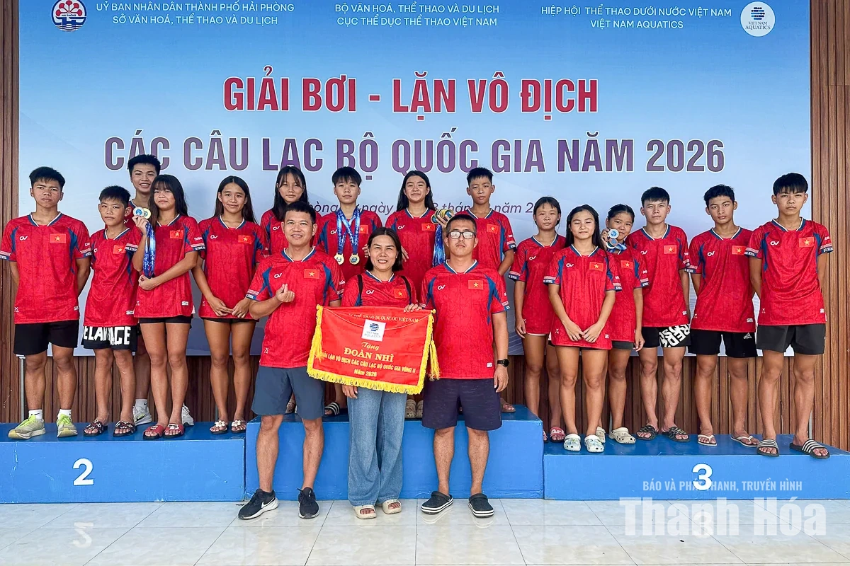 Thanh Hóa xếp nhì toàn đoàn tại Giải lặn vô địch các CLB quốc gia 2026
