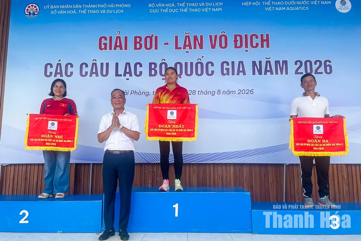 Thanh Hóa xếp nhì toàn đoàn tại Giải lặn vô địch các CLB quốc gia 2026