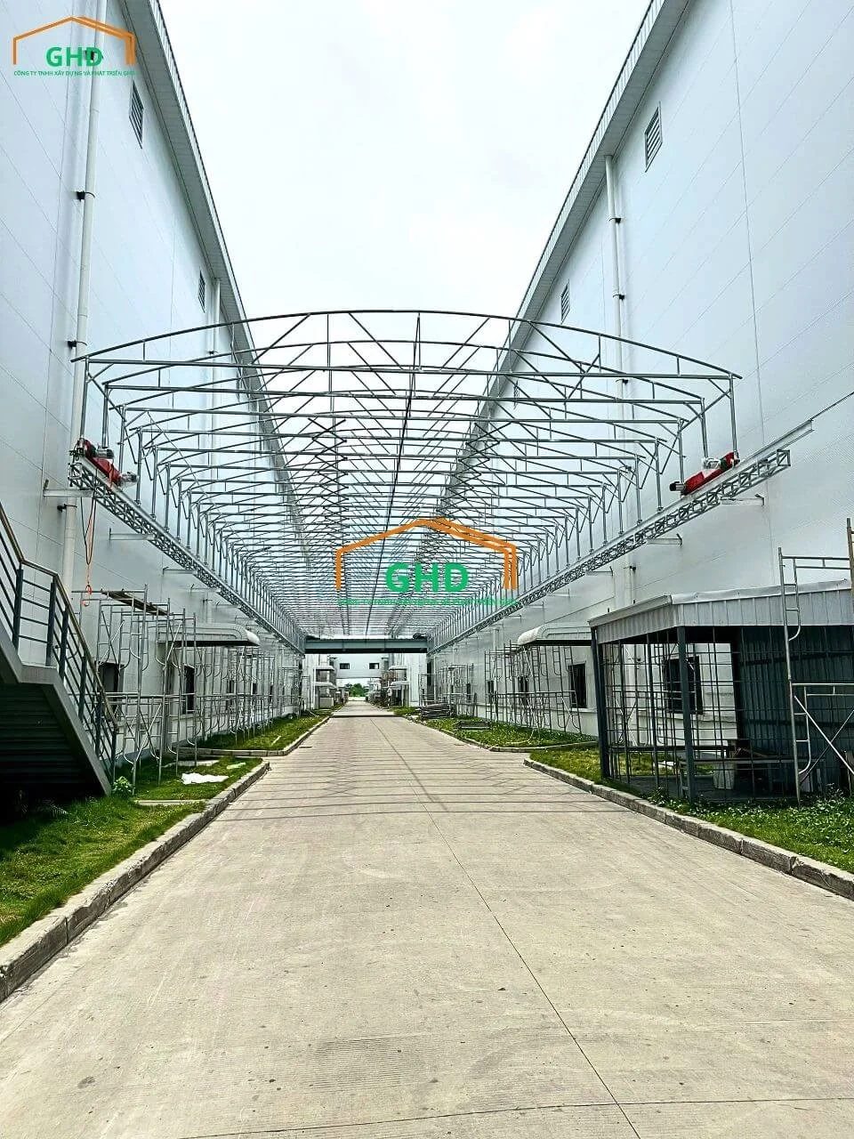 Nhà bạt mái vòm điện GHD - Giải pháp che phủ thông minh