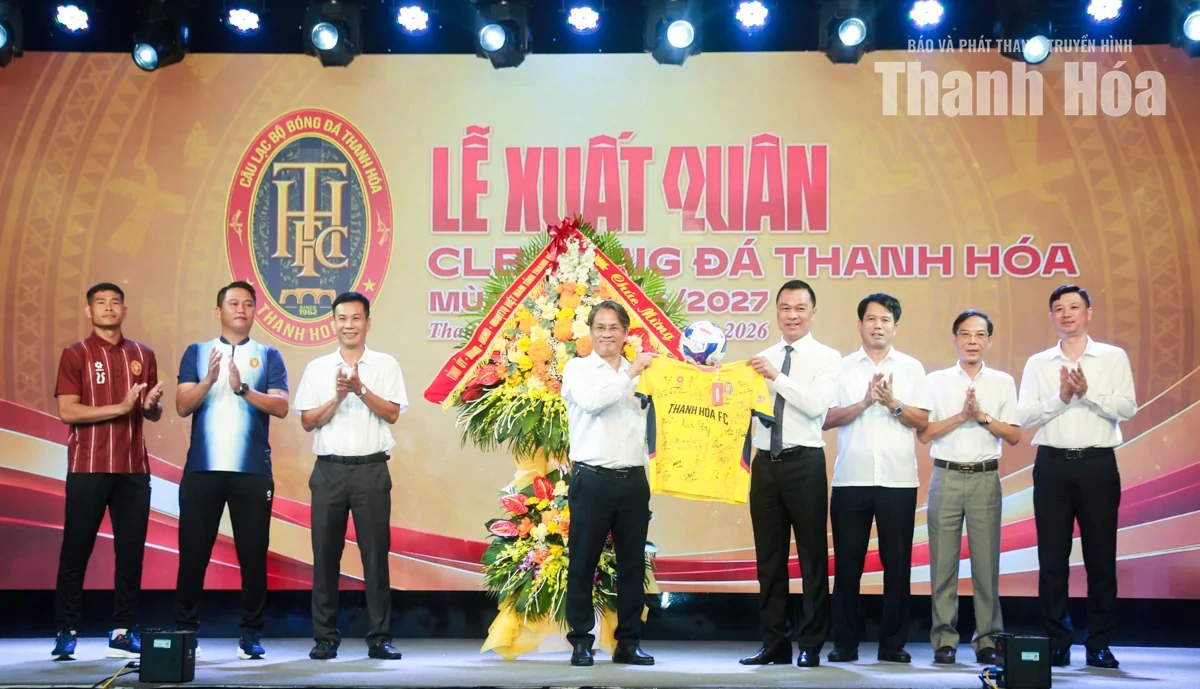 Câu lạc bộ Bóng đá Thanh Hóa xuất quân, sẵn sàng vượt thử thách ở mùa giải 2026/2027