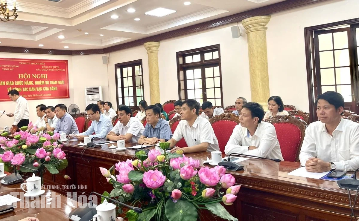 Bàn giao chức năng, nhiệm vụ tham mưu về công tác dân vận