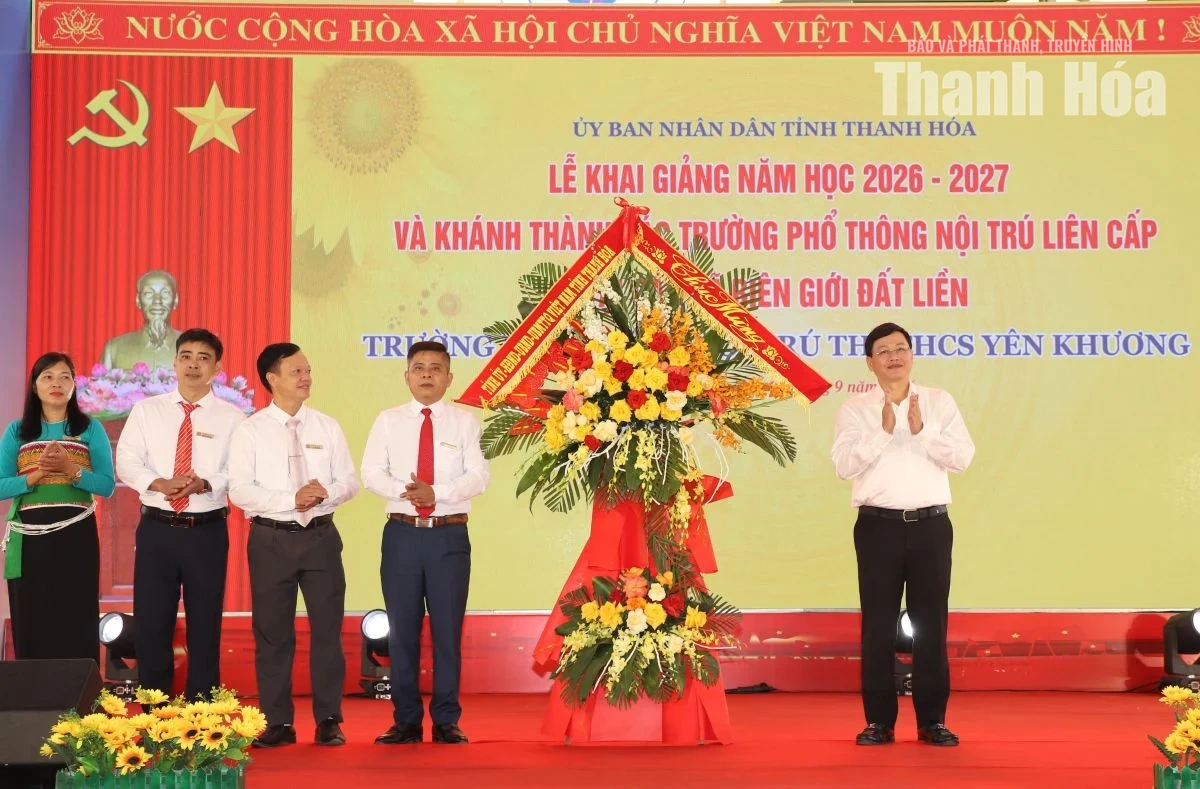 Khai giảng năm học 2026-2027 và khánh thành Trường Phổ thông Nội trú TH và THCS Yên Khương