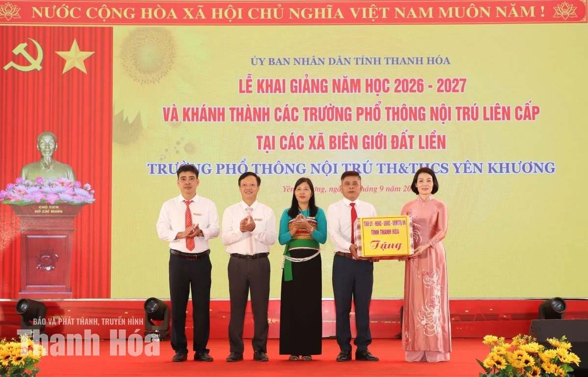 Khai giảng năm học 2026-2027 và khánh thành Trường Phổ thông Nội trú TH và THCS Yên Khương