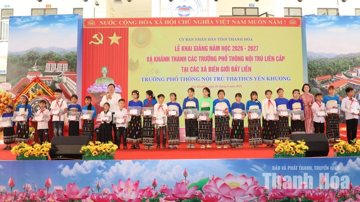Khai giảng năm học 2026-2027 và khánh thành Trường Phổ thông Nội trú TH và THCS Yên Khương