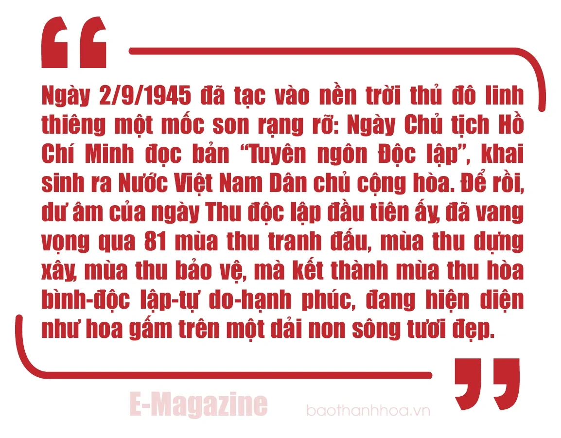 [E-Magazine] Kỷ niệm 81 năm Quốc khánh Nước Cộng hòa xã hội chủ nghĩa Việt Nam (2/9/1945 - 2/9/2026): Vang vọng thanh âm mùa Thu độc lập