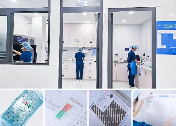 Kim Dental áp dụng quy trình vô trùng 8 bước chuẩn y khoa